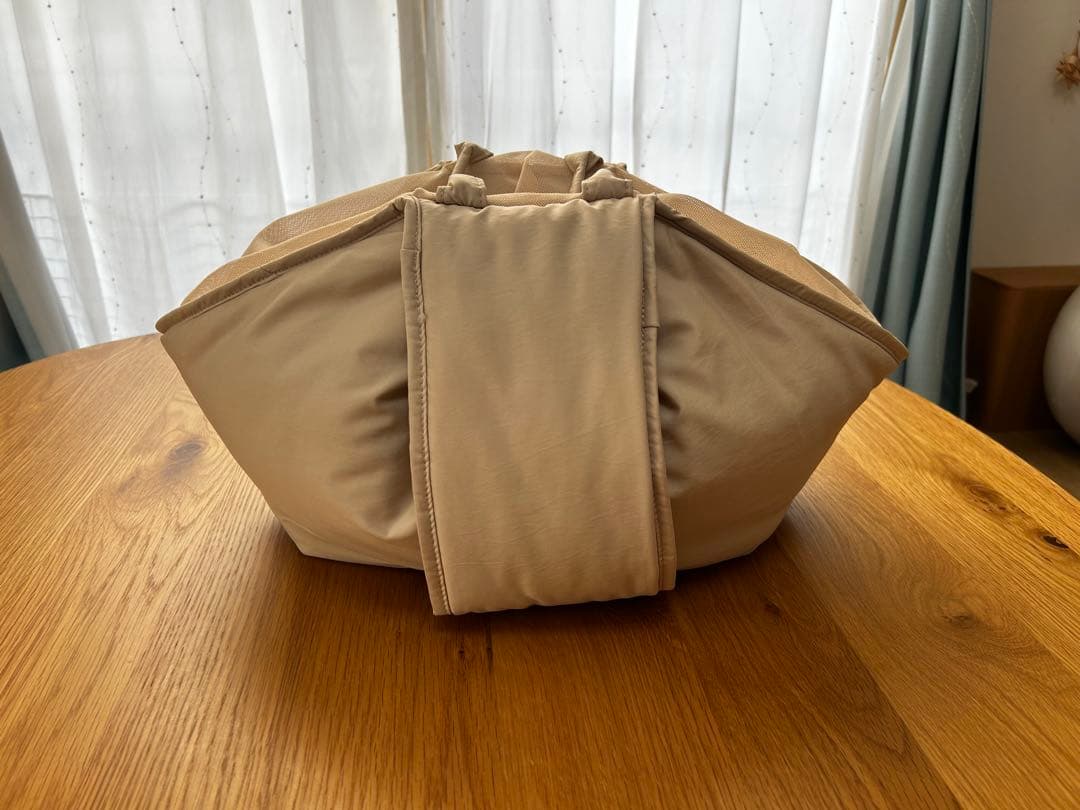 モンシェリ 2wayハンモック型メッシュ付きスリングバッグ ベージュ