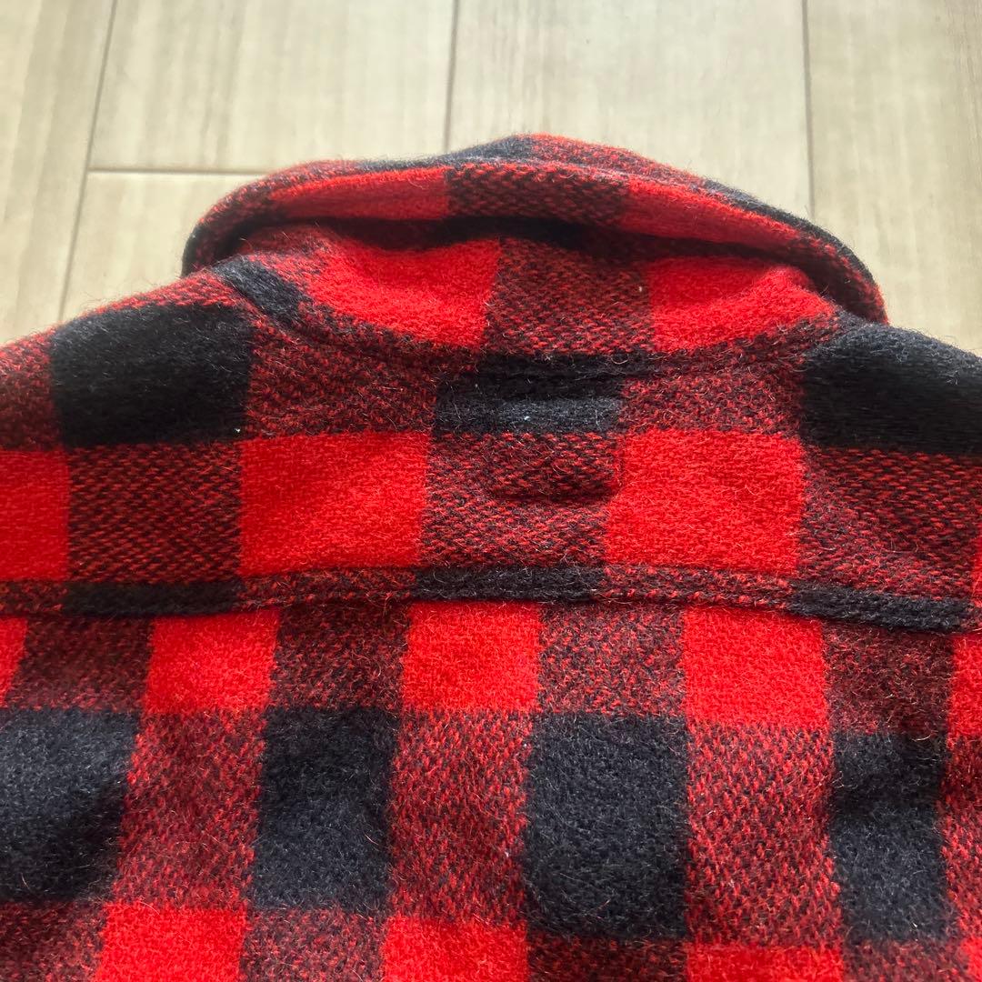 FIVE BROTHER ネルシャツ ブロックチェック　赤黒