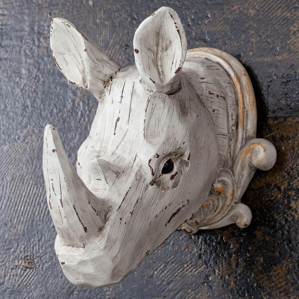 サイ 壁掛けオブジェ 飾り 置物 オブジェ インテリア L20