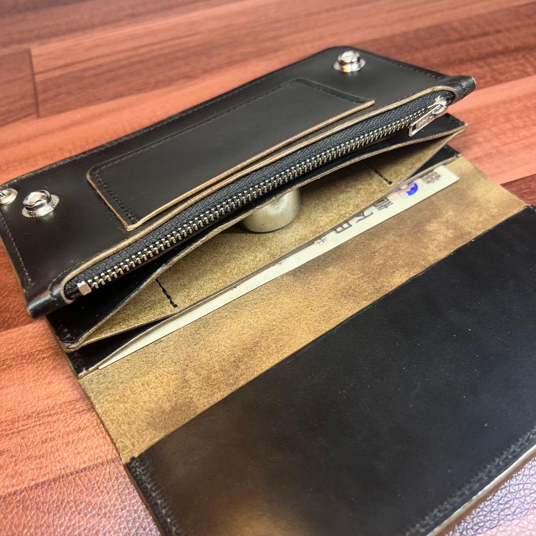 えすあーる野郎【トラッカーウォレット ロング】 3層 ホースバット