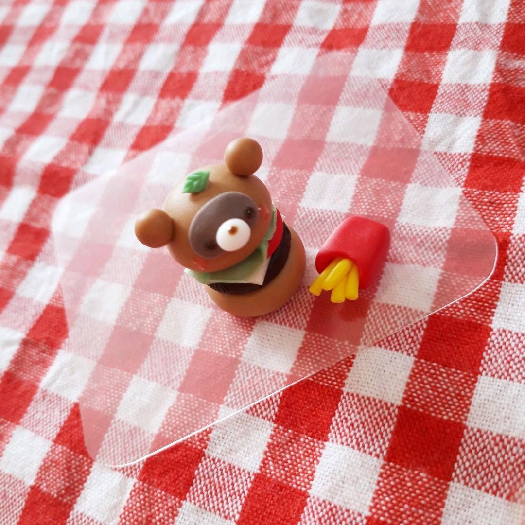 たぬきバーガー♡ポテト付き