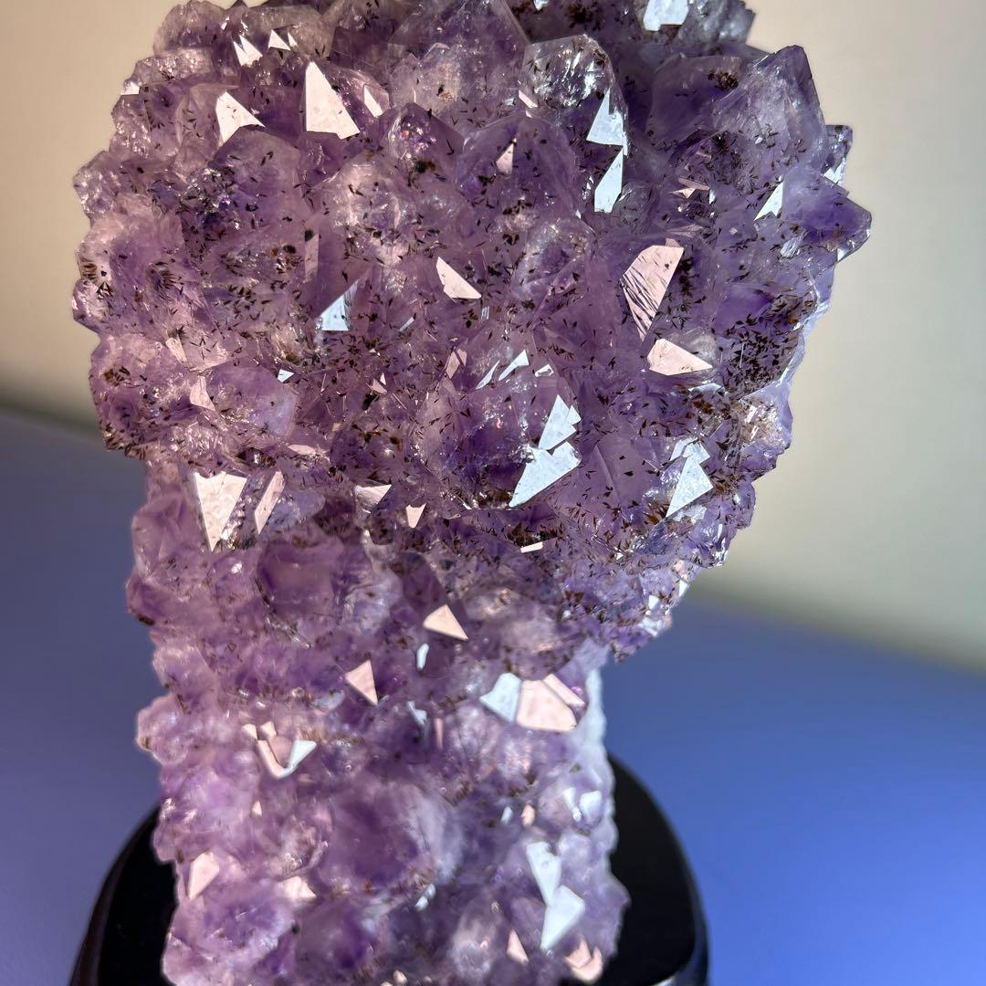 美品タイチンルチル入り・アメジストクラスター5.2kg (購入者特典有り)