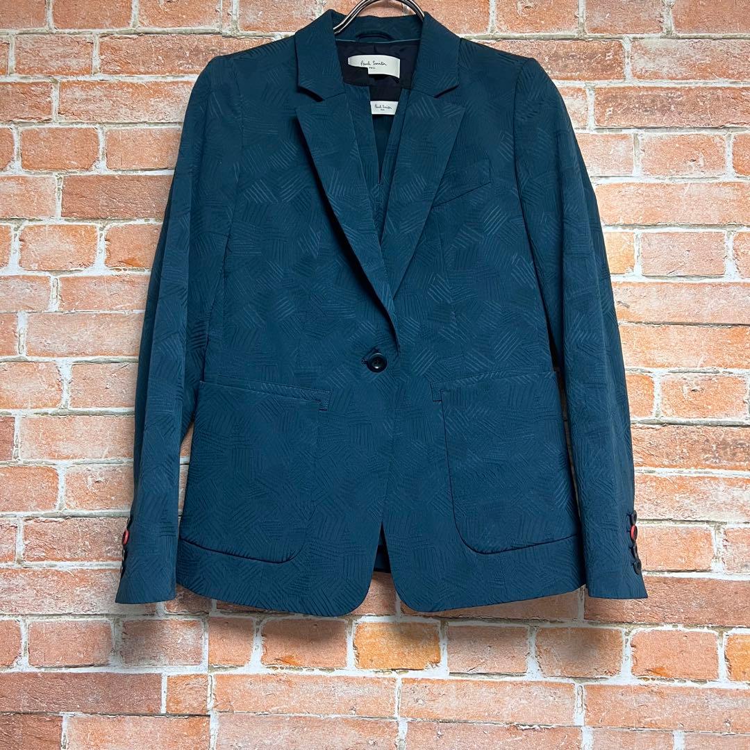 (新品)ポールスミス　ジャガード柄　3ピーススーツセットアップ　シアサッカー生地