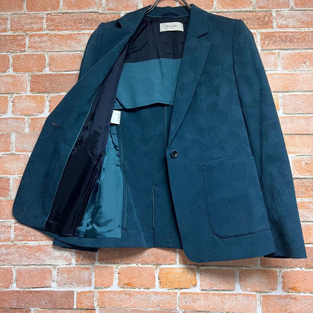 (新品)ポールスミス　ジャガード柄　3ピーススーツセットアップ　シアサッカー生地