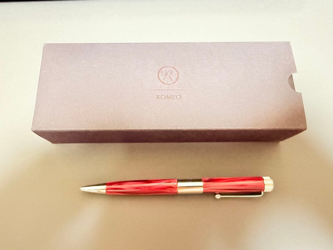 ROMEO ロメオ No.3 ボールペン 細軸 イタリアンレッド