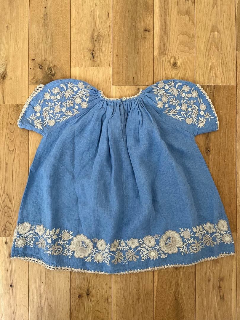 ワンピース Apolina Kids Fay Dress Cornflower 3-5y