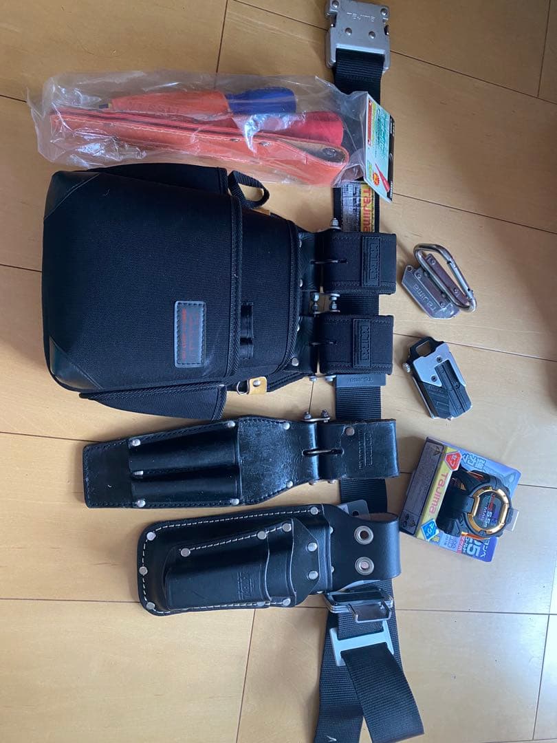ニックス腰袋・工具差し一式・カラビナ