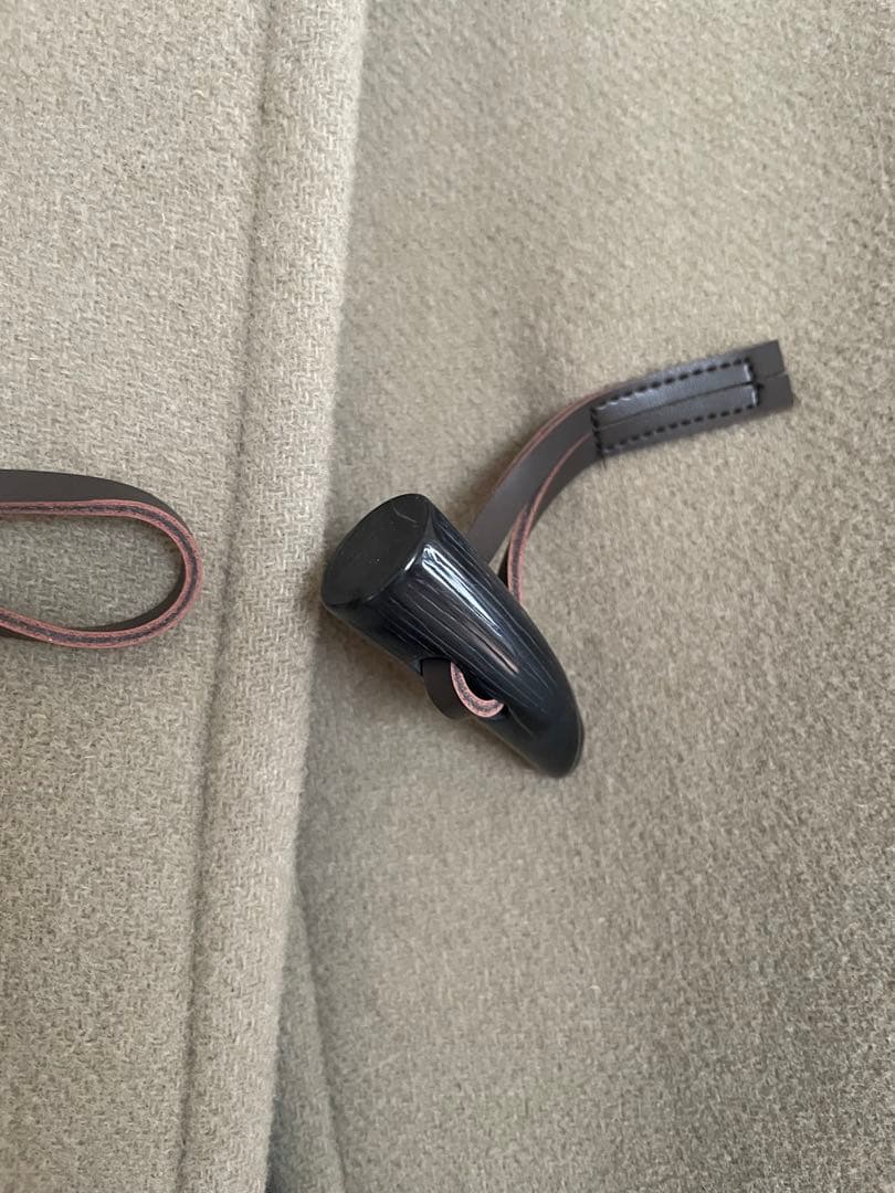 オリーブグリーン フード付きダッフルコート