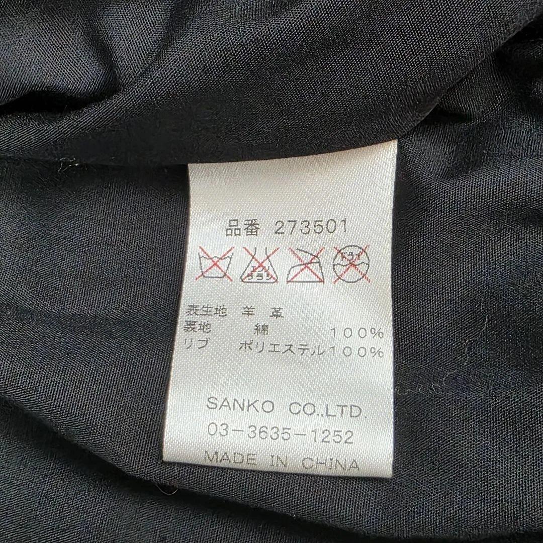 あけぼー様✨【美品 羊革 希少L】ジャックローズ　ダブルライダースジャケット　黒