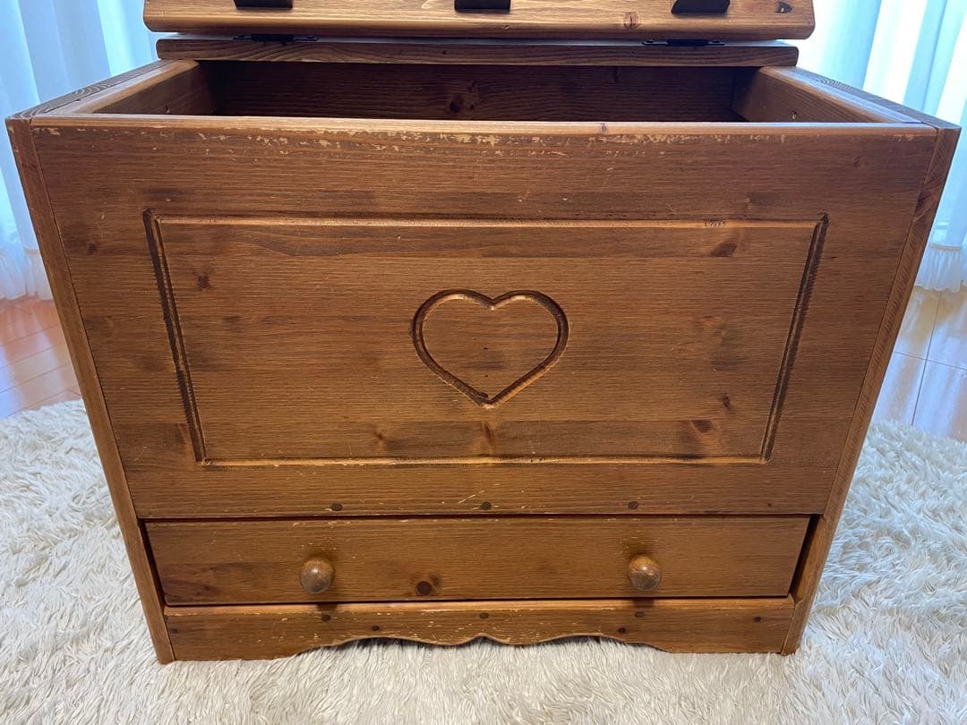 カントリー家具　アンティーク　収納家具　ベンチチェスト
