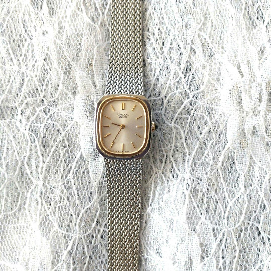 ✨新品電池☆稼働美品✨SEIKO　CREDOR✨レディース腕時計 MD142