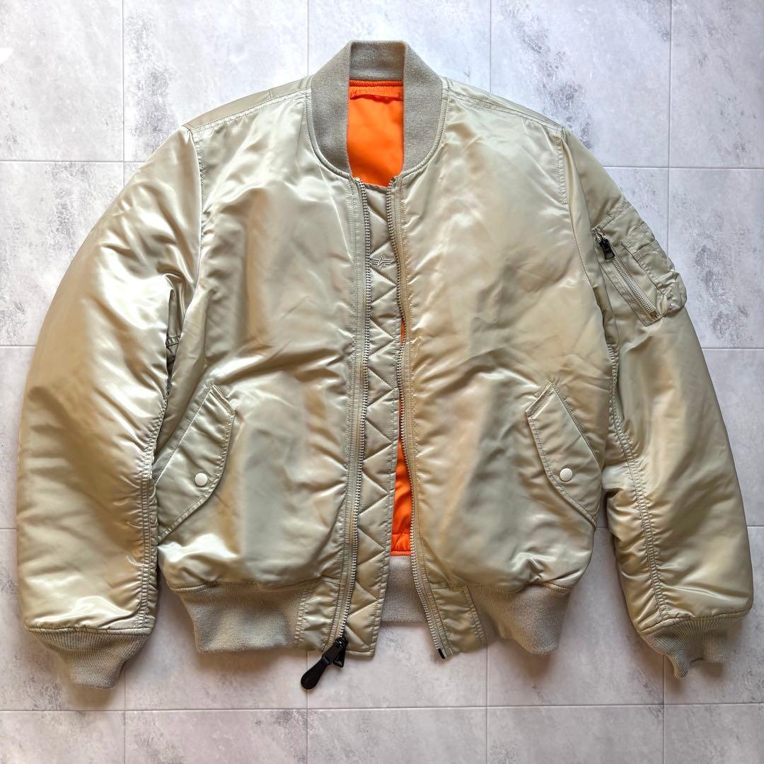 【美品】アルファ MA-1 フライトジャケット 希少カラー XL 短丈