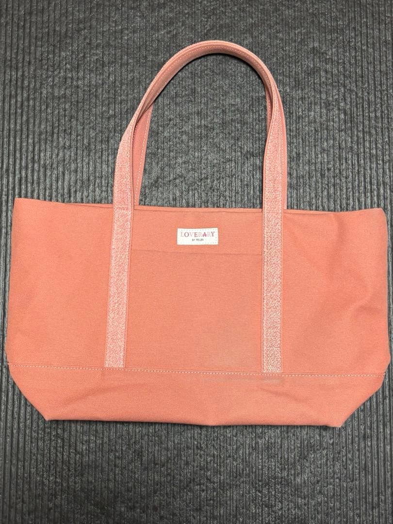 FEILER オールドテディガール ワッペントートバッグ ピンク L 大