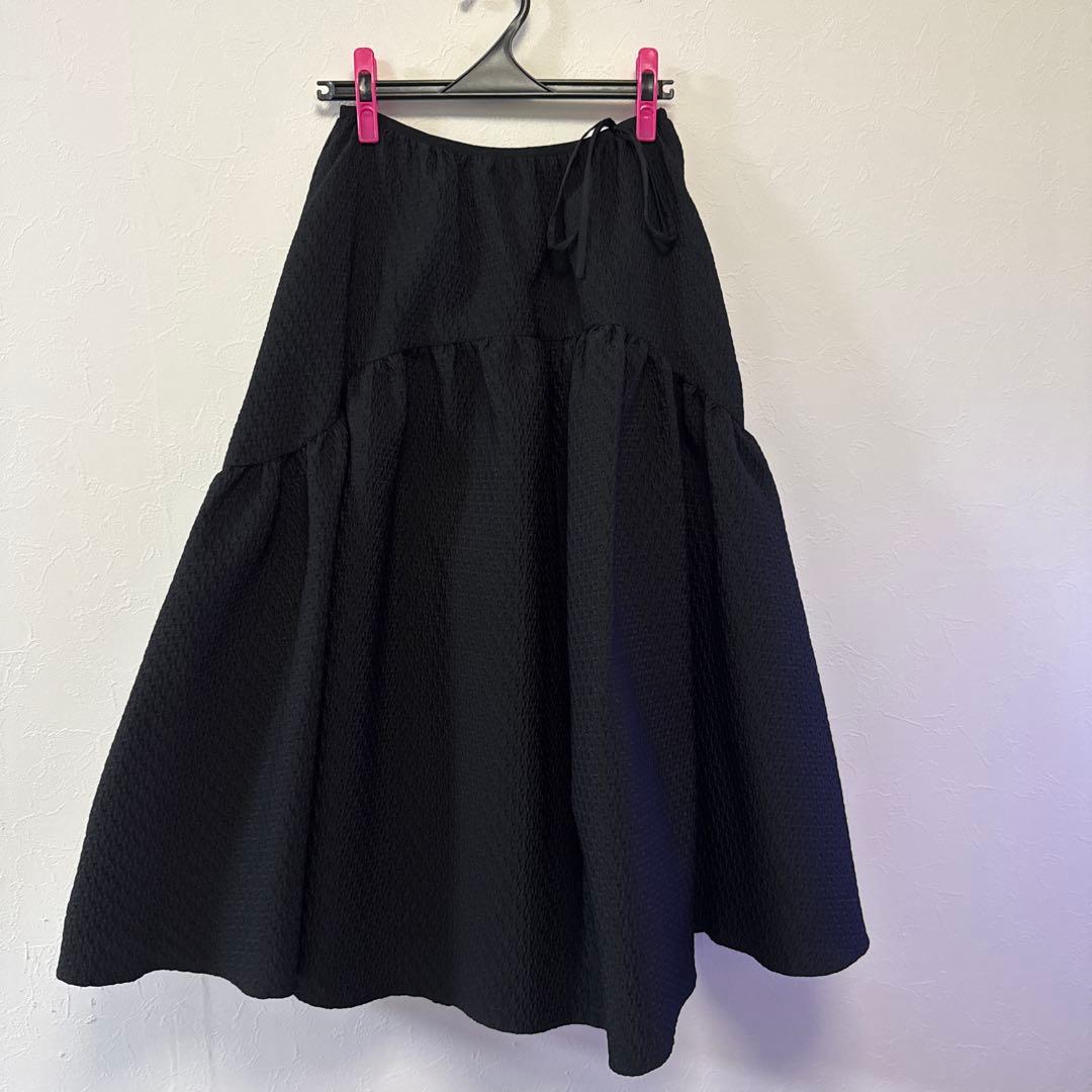 bluelea ジャガードスカート　ブラック　サイズ36