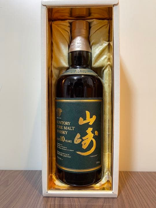 ［未開封］サントリー 山崎10年 ピュアモルトウイスキー グリーンラベル