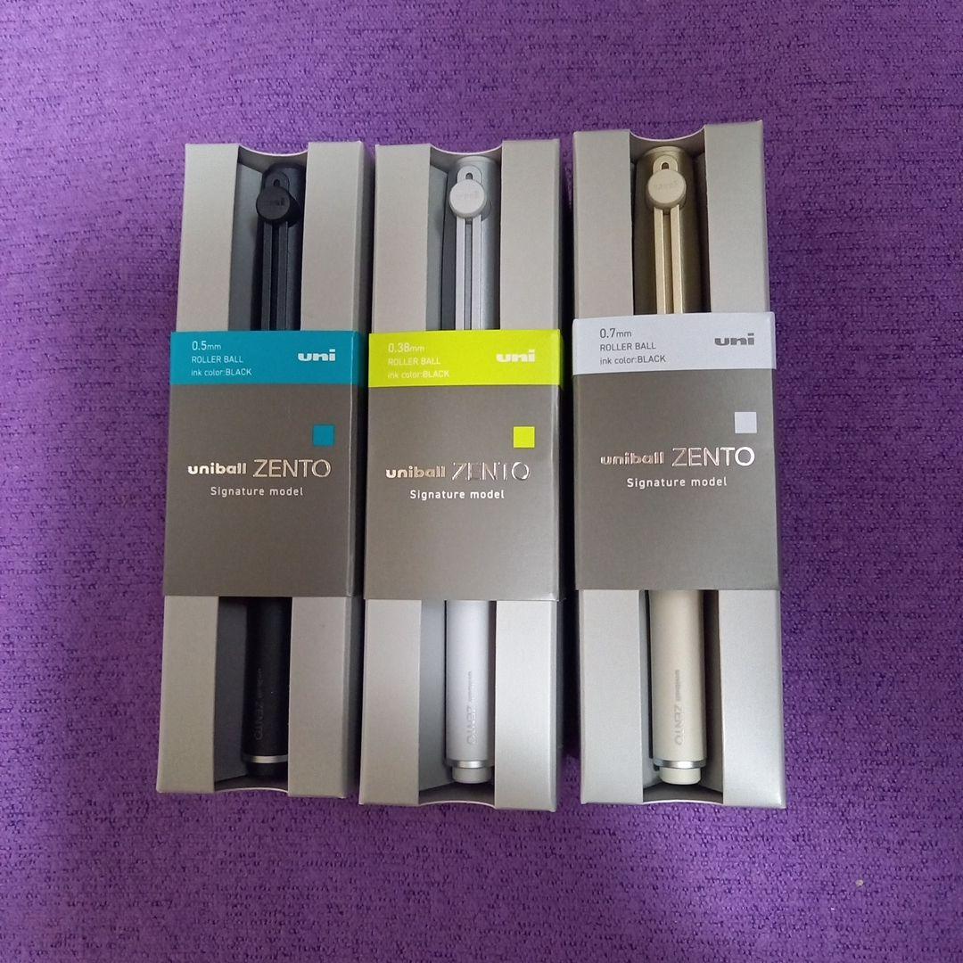 uniball ZENTO ユニボールゼント シグ二チャーモデル　3本