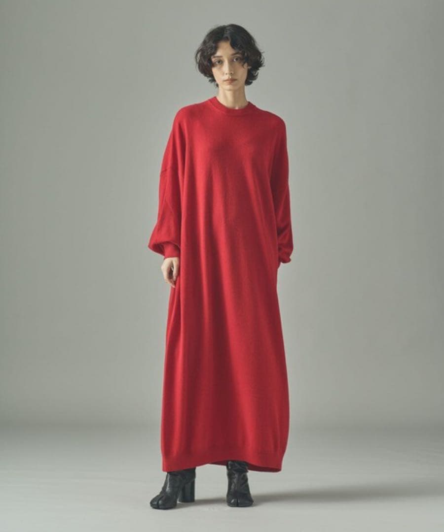 新品Curensology(カレンソロジー)/ウールカシミヤニットワンピース