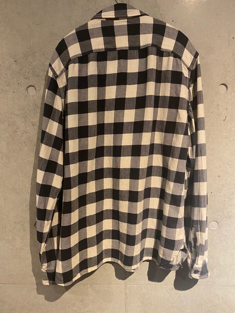 RRLバッファロー チェック ネルシャツ　ワークシャツ ラルフローレン　OVY