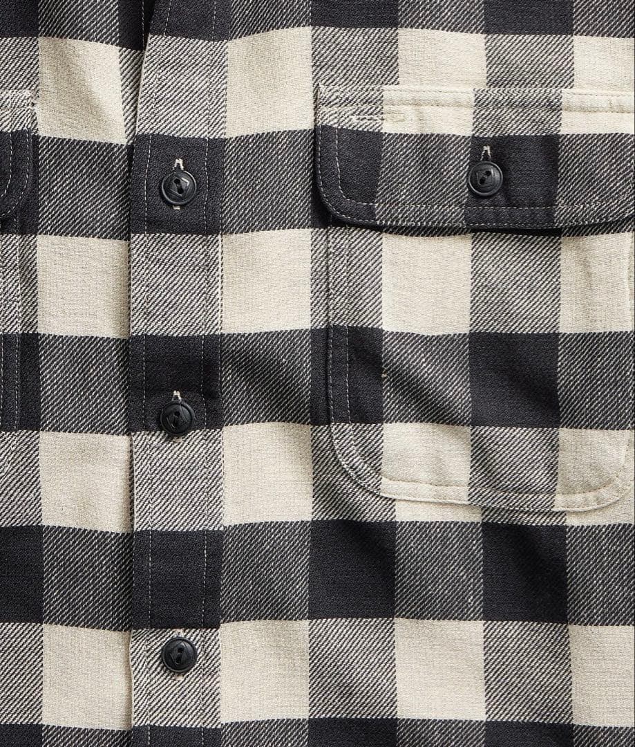 RRLバッファロー チェック ネルシャツ　ワークシャツ ラルフローレン　OVY