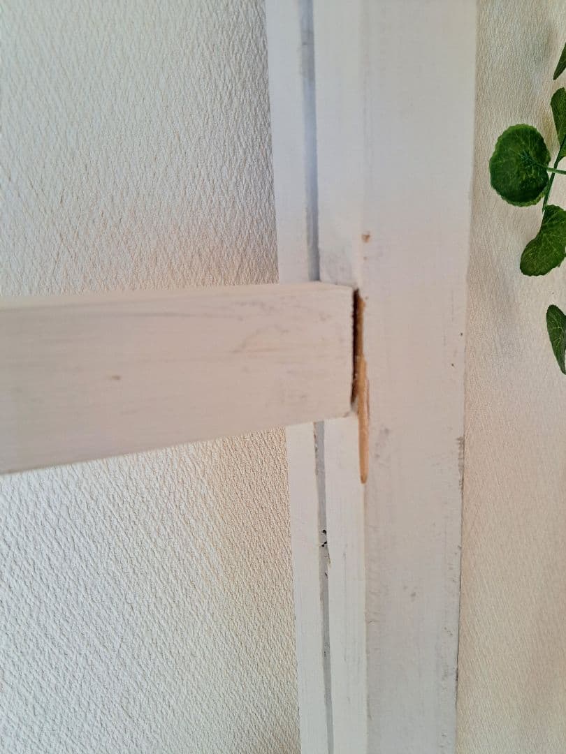 ホワイト木製ラダーラック　ハシゴ