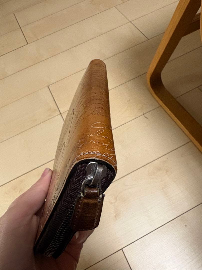 Berluti ブラウン レザー 長財布 ベルルッティ