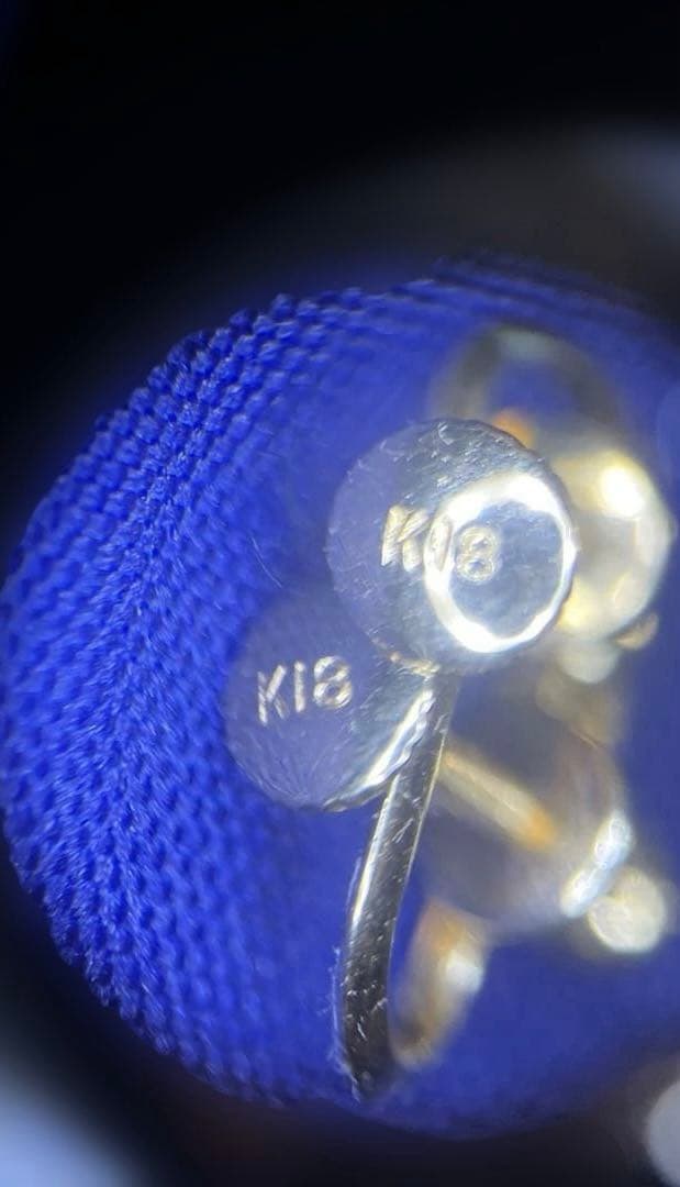 ぽ*ゃ様 【K18】18金ピアス(1.23g) 訳あり