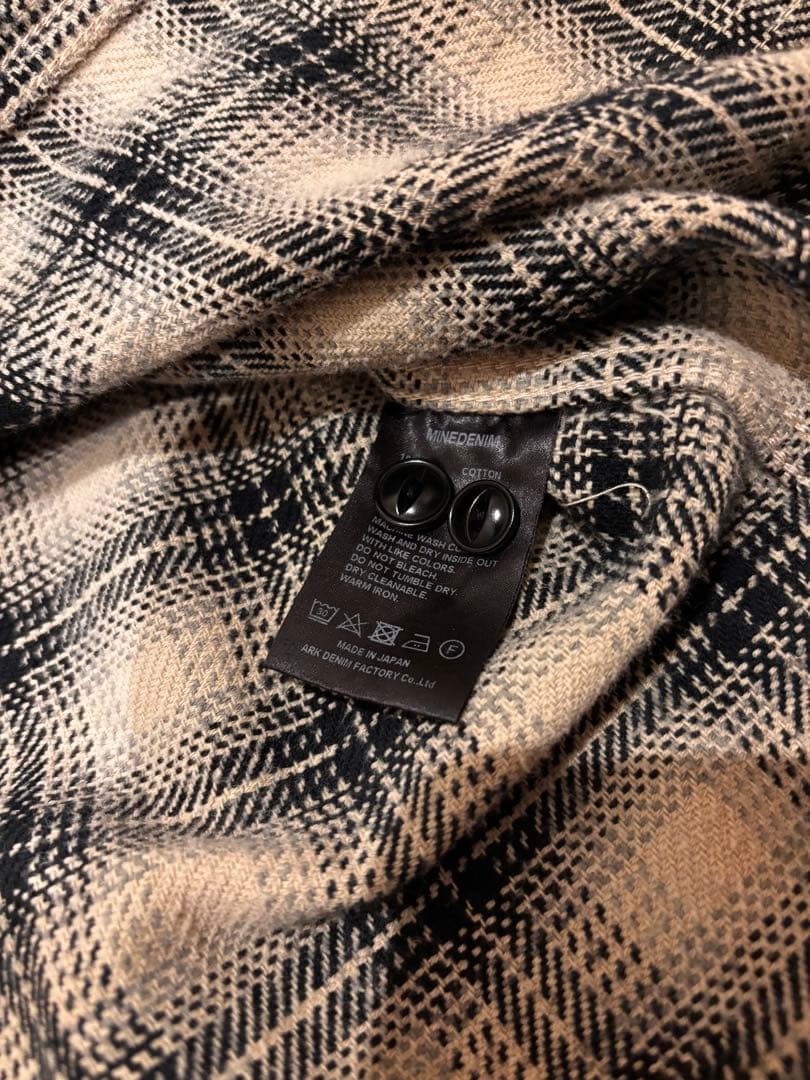 マインデニム　オンブレ　チェックシャツ