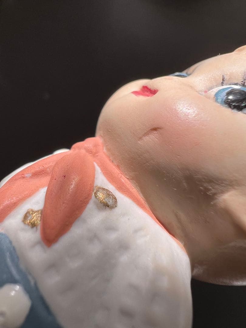 【アンティーク】ドイツ製 グーグリードール 海外作家さんリペイント11cm