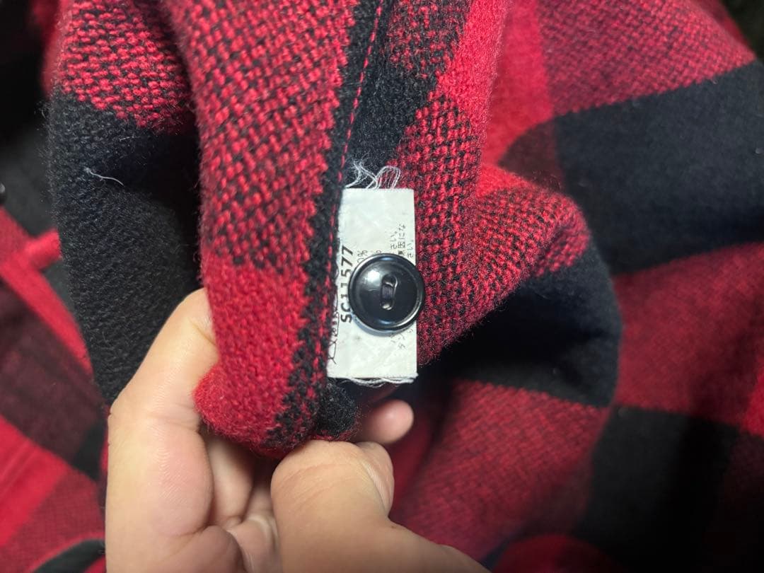 し*ん様 SUGAR CANE 赤黒チェックネルシャツ