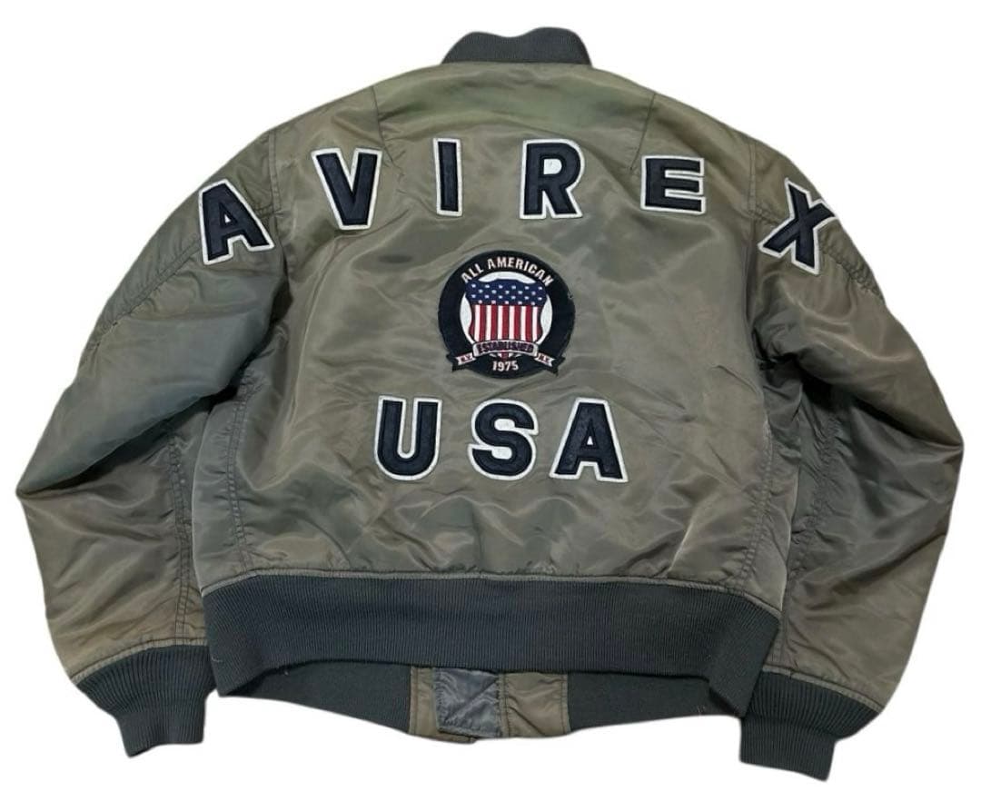 AVIREX vintage バッグロゴ MAー1 フライトジャケット