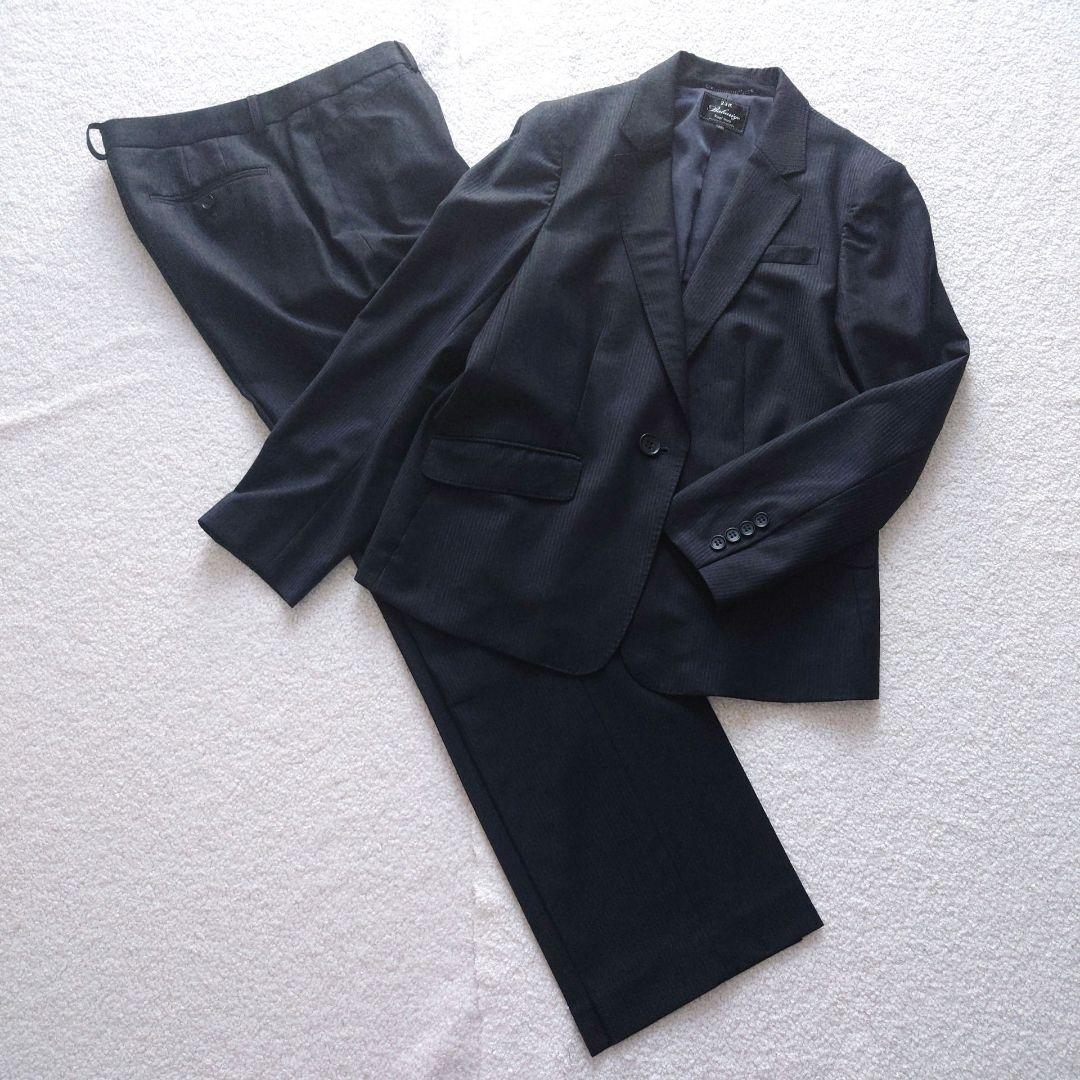 23区 Bahariye ウール ストライプ パンツスーツ 上下 44