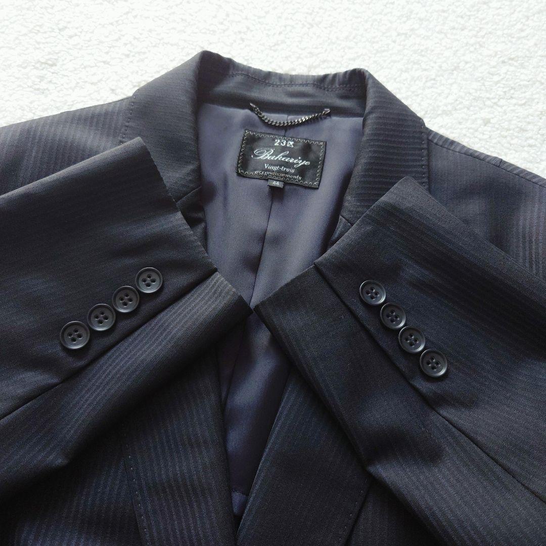 23区 Bahariye ウール ストライプ パンツスーツ 上下 44