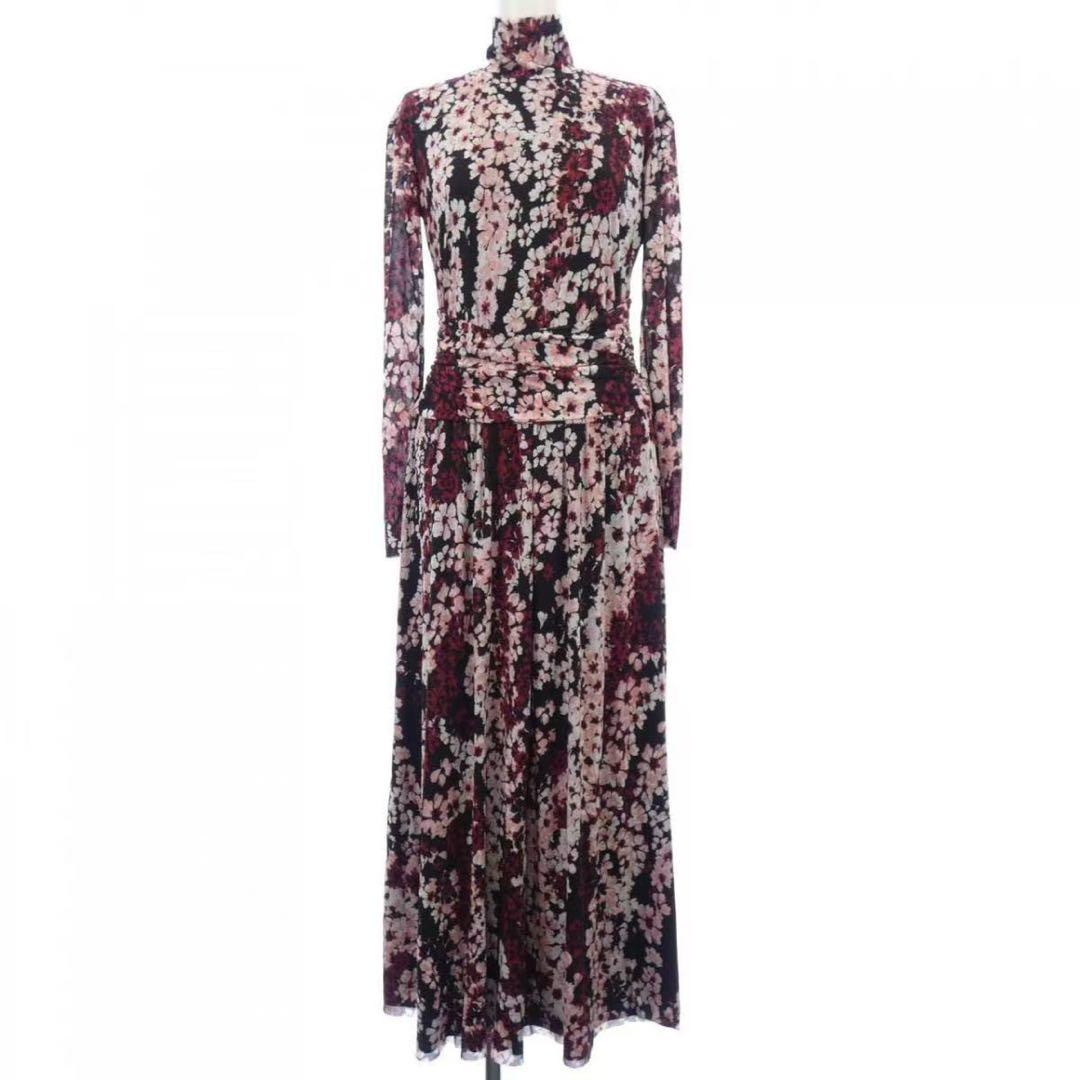 MAX&Co. フラワープリント マキシドレス M