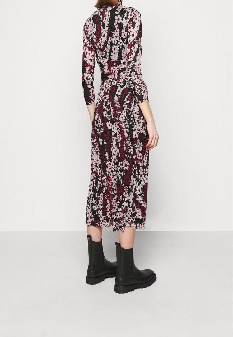 MAX&Co. フラワープリント マキシドレス M