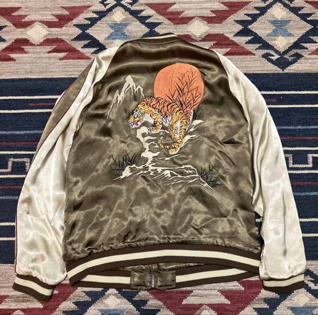 ゲ*カ様 【花旅楽団】90s-00s リバーシブル レーヨン スカジャン スーベ