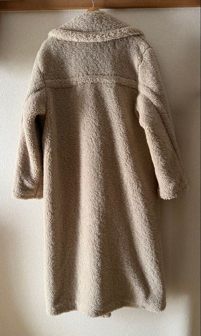 【期間限定お値下げ】完売品ZARAロング フェイクボアコートテディベアコート L
