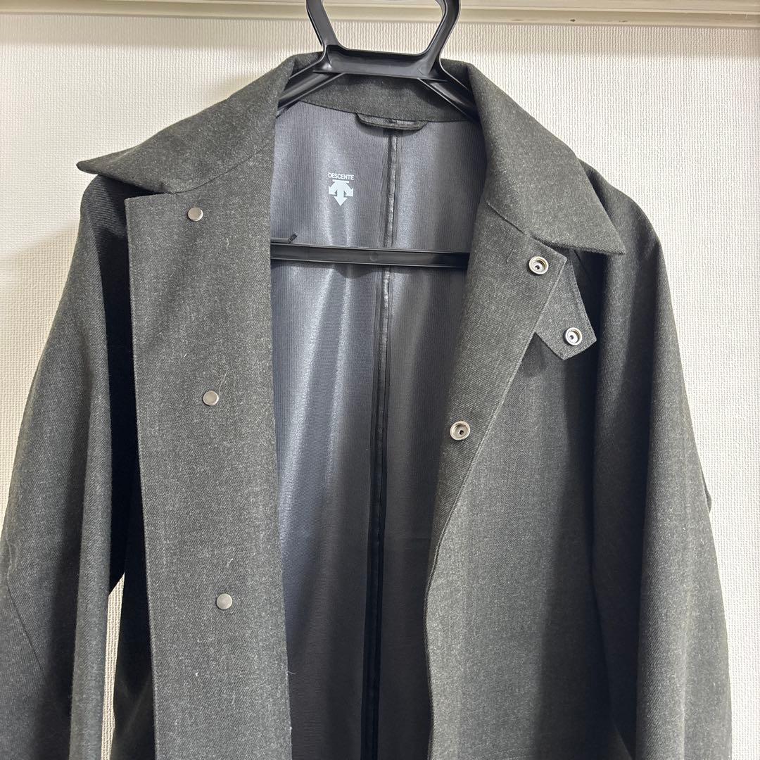 DESCENTE ダークグレー ステンカラーコート
