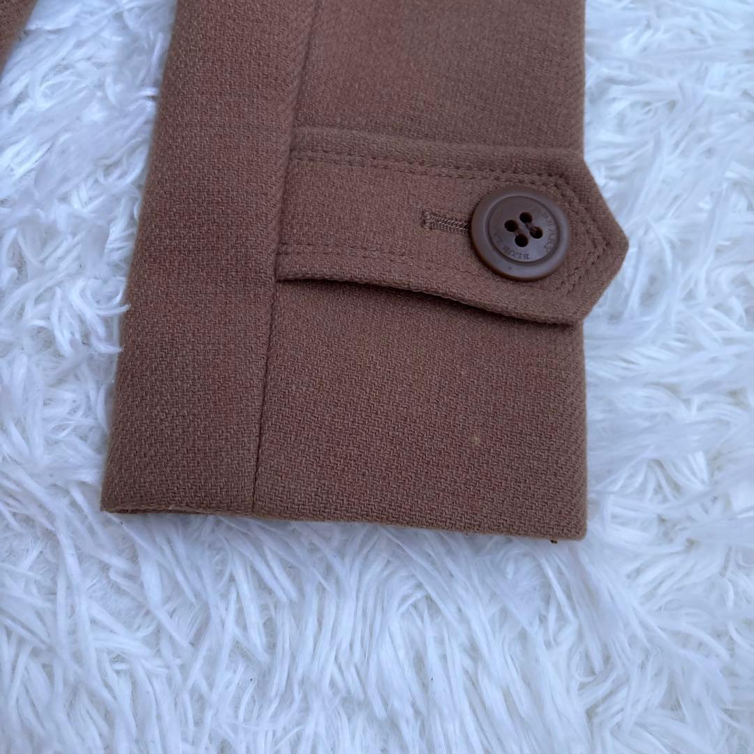 バーバリーブルーレーベル　コート　ベルト　ロゴボタン　ベージュ　三陽商会