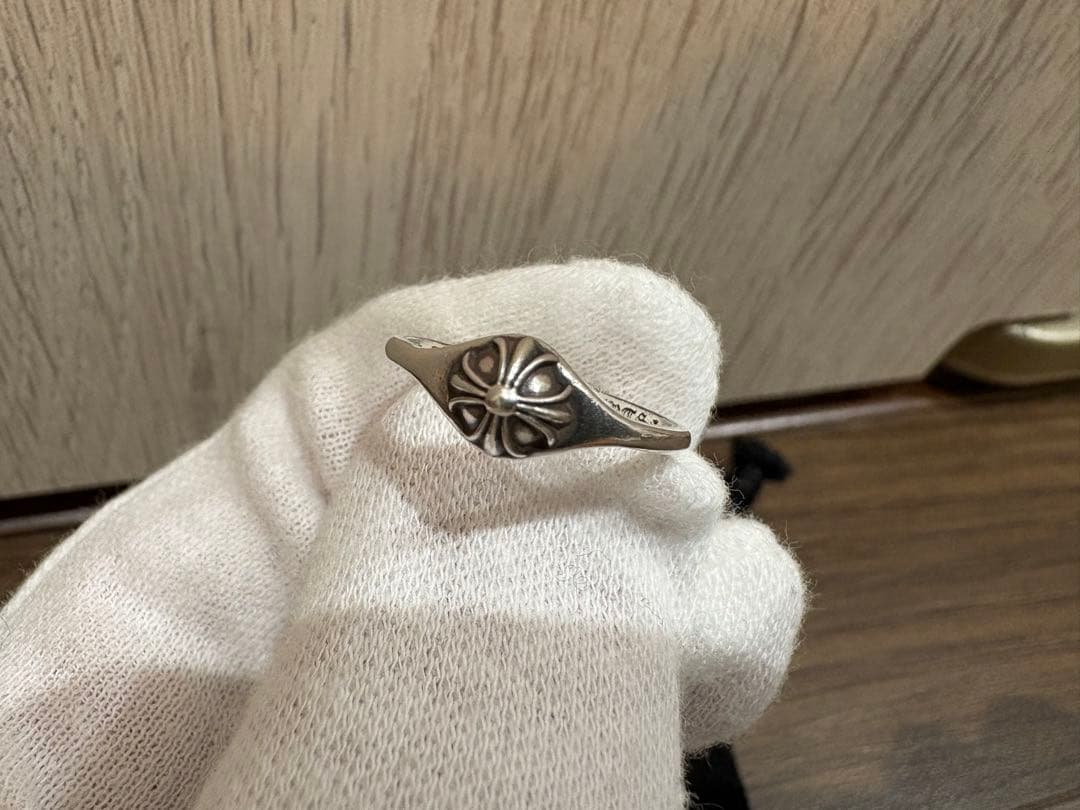 クロムハーツ バブルガム クロスボールリング シルバー 9号サイズ