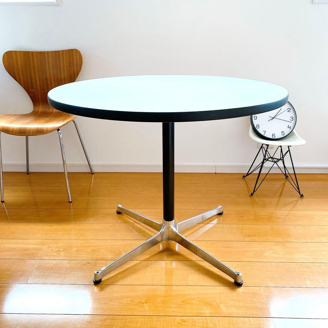 【送料込】ラウンドテーブル ミッドセンチュリー アイアン ダイニング