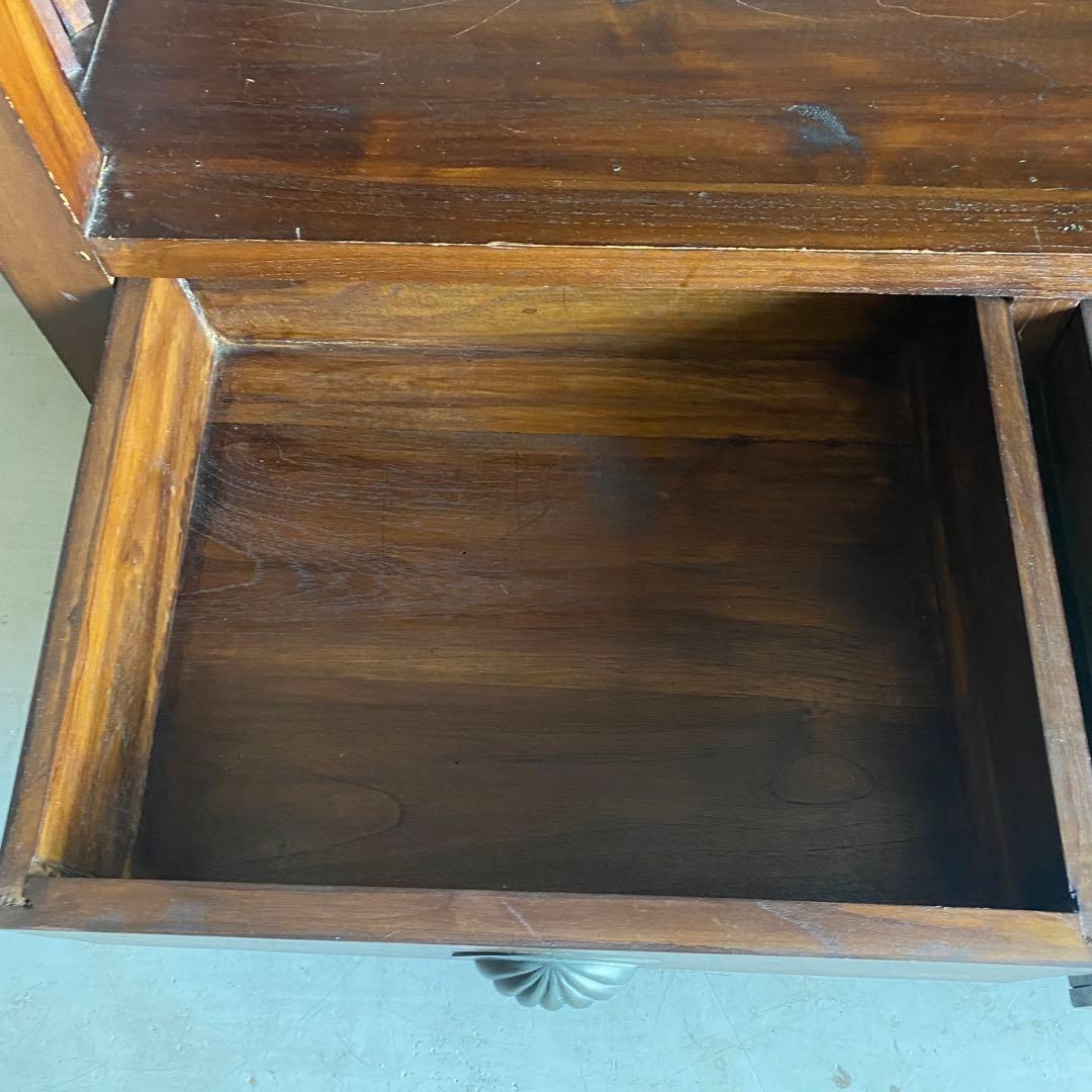 オープンシェルフ　オープンラック　木製　ヴィンテージ アジアン家具