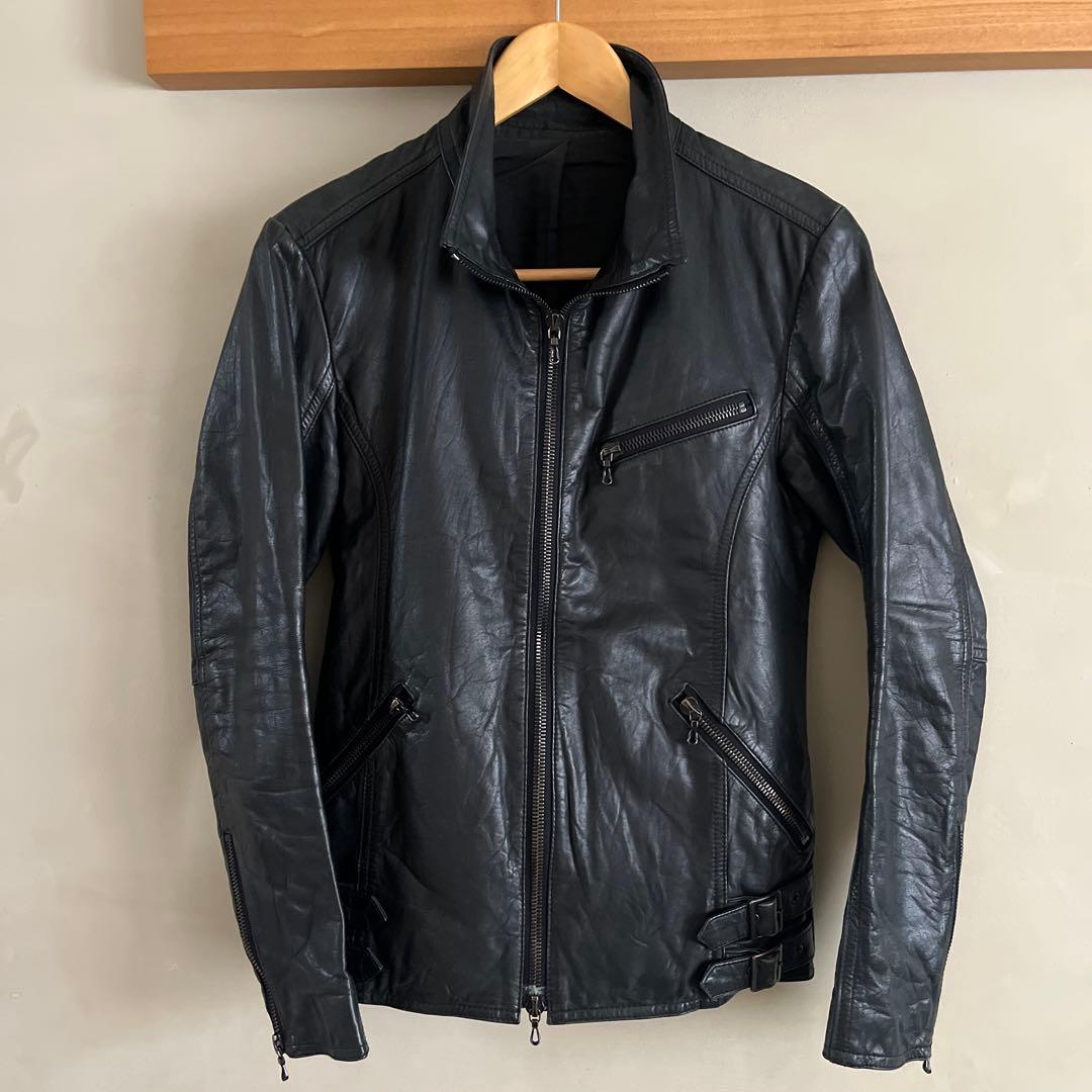 SHELLAC シングルライダース ブラック 44