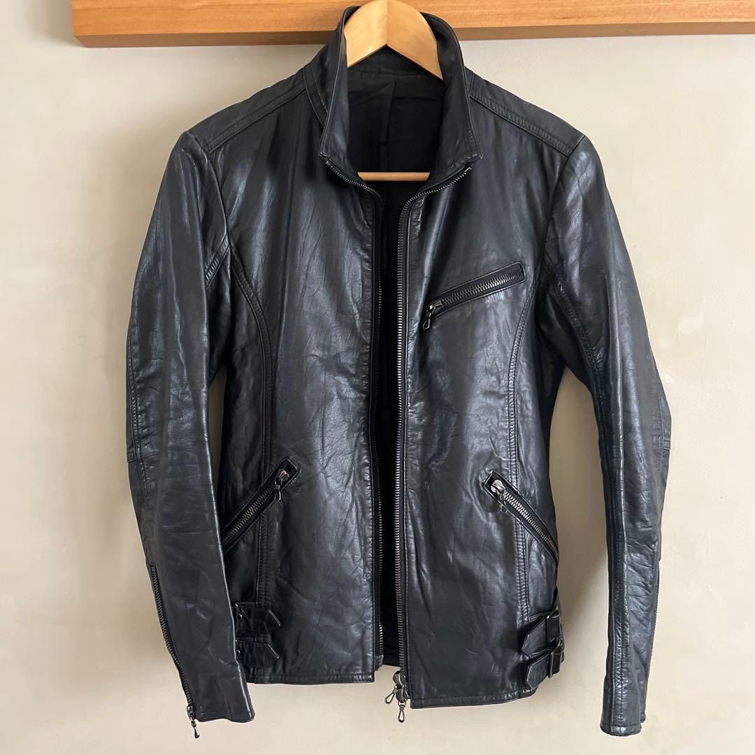 SHELLAC シングルライダース ブラック 44