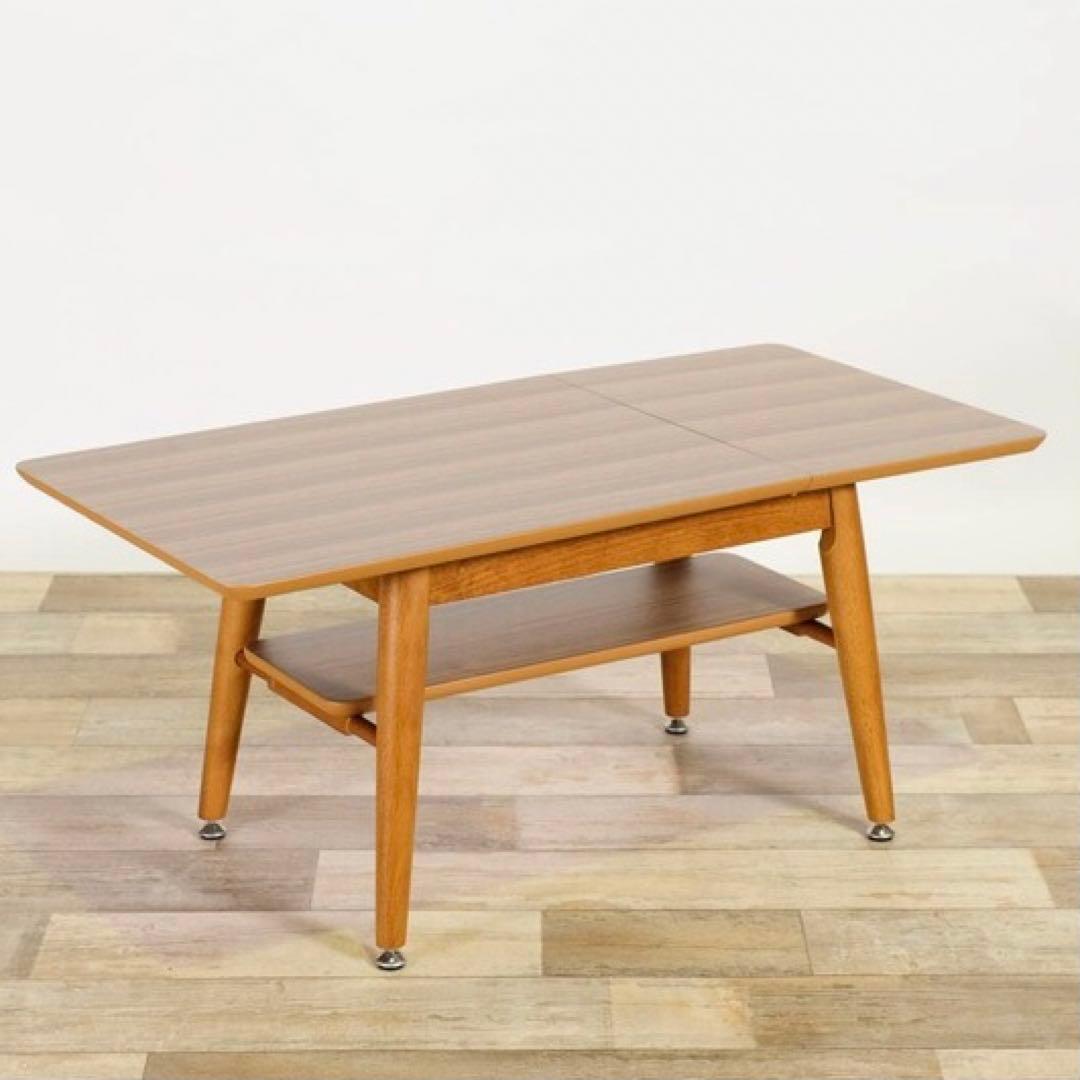 A 新品 伸長式 ローテーブル S センターテーブル 折り畳み 伸縮 座卓 収納