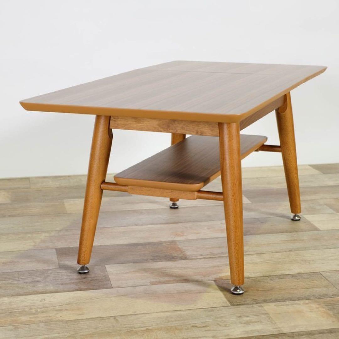 A 新品 伸長式 ローテーブル S センターテーブル 折り畳み 伸縮 座卓 収納