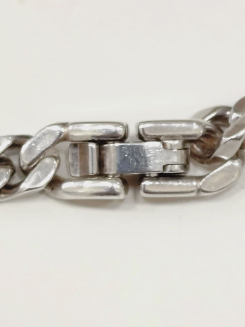 シルバー 925チェーン 喜平 ブレスレット 約20cm