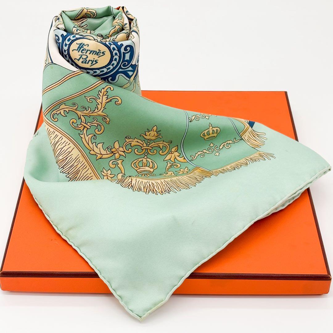 ♡美品♡ エルメス カレ90 王立アンダルシア馬術学校 シルク100%