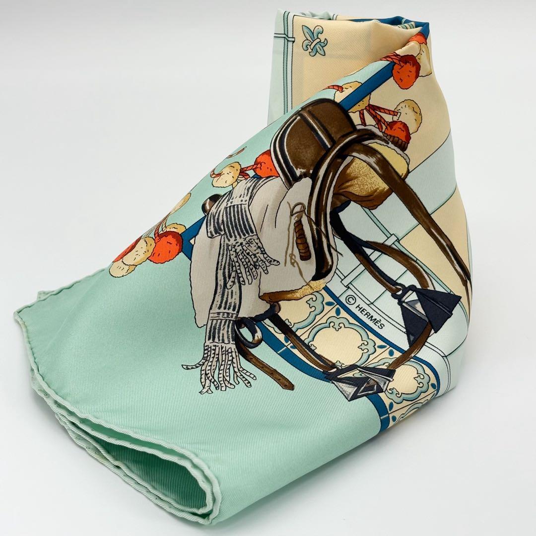 ♡美品♡ エルメス カレ90 王立アンダルシア馬術学校 シルク100%