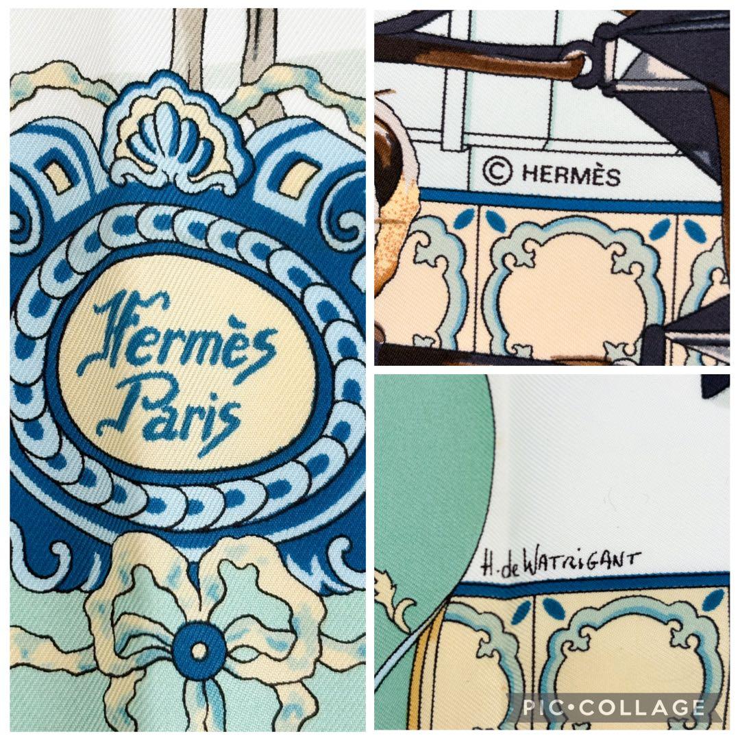 ♡美品♡ エルメス カレ90 王立アンダルシア馬術学校 シルク100%