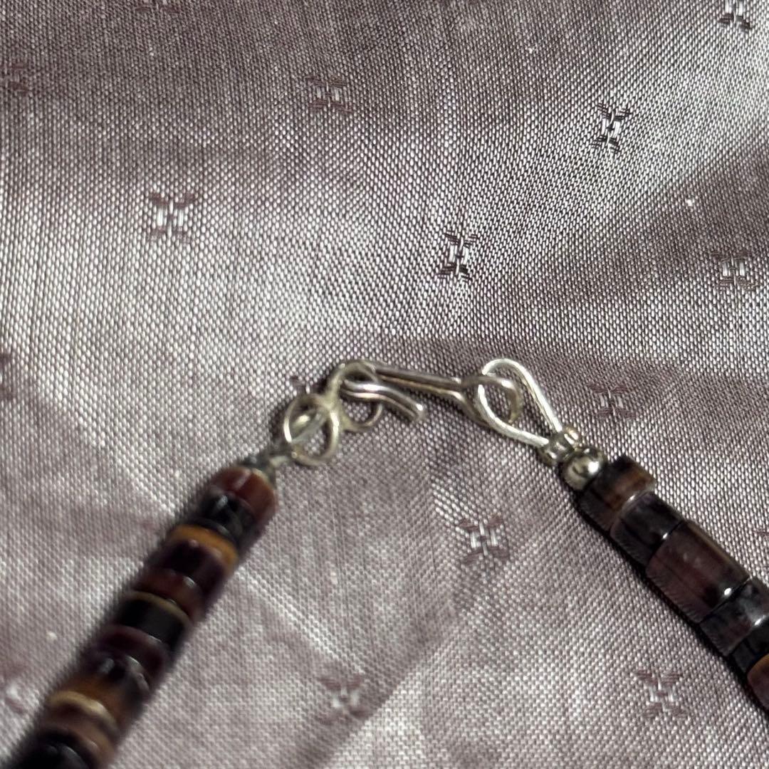 至高の逸品サントドミンゴ族 約1.1cm幅超特大ヒシネックレス 天然ターコイズ